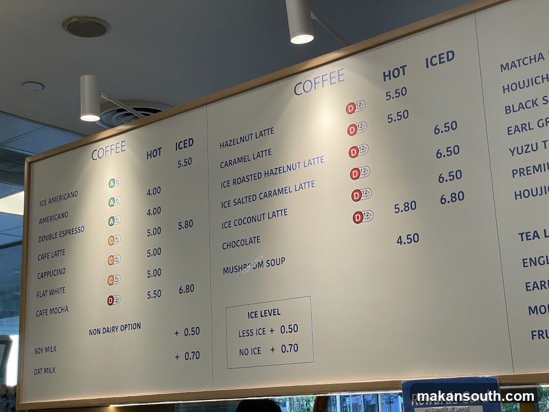 Coffee Menu