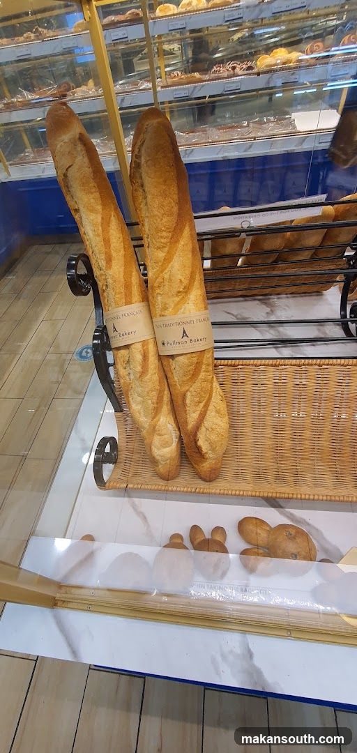 Bakery Display with Baguettes