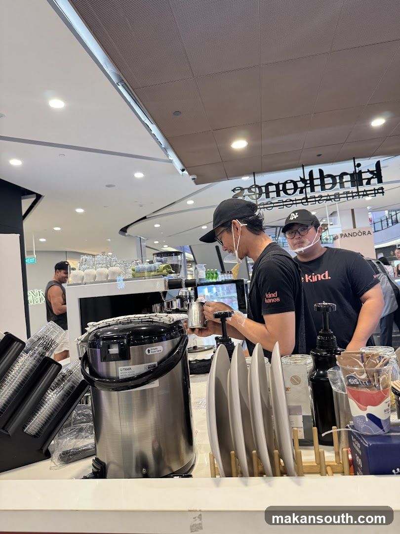 Baristas preparing drinks