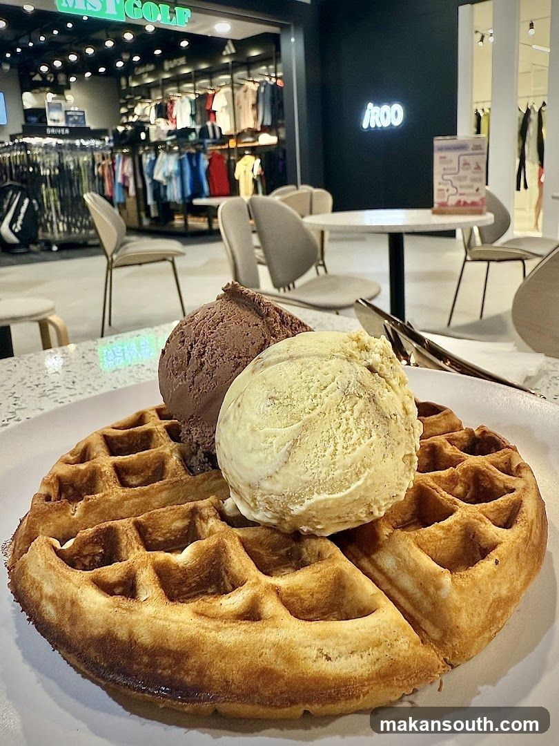 Waffle with Ice Cream