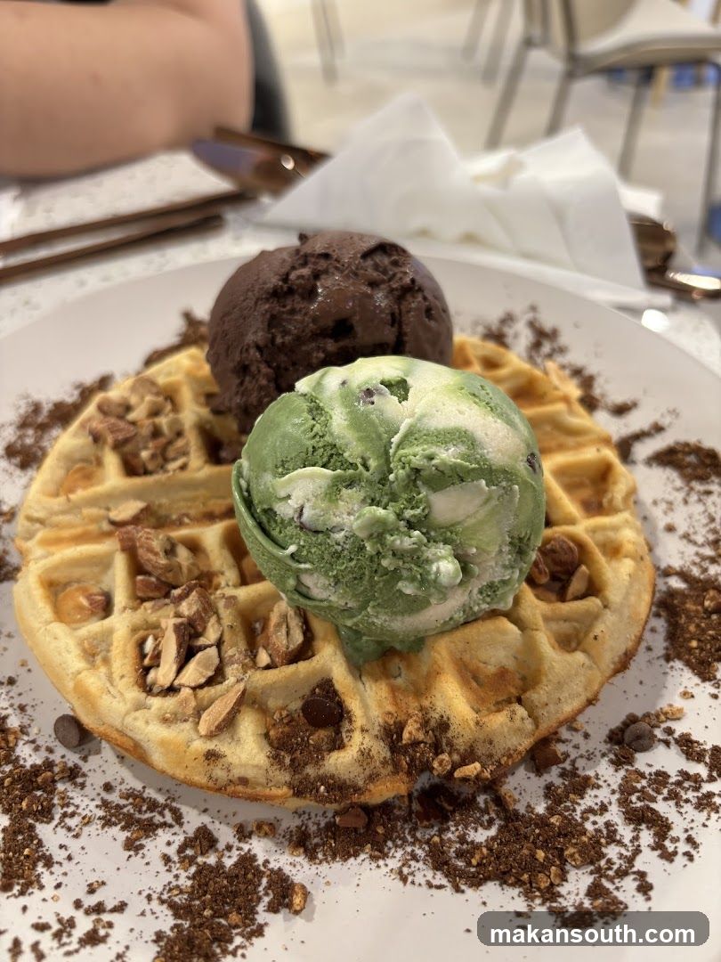 Waffle with Ice Cream