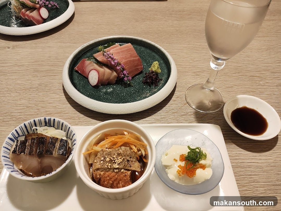 Sashimi Platter and Small Dishes