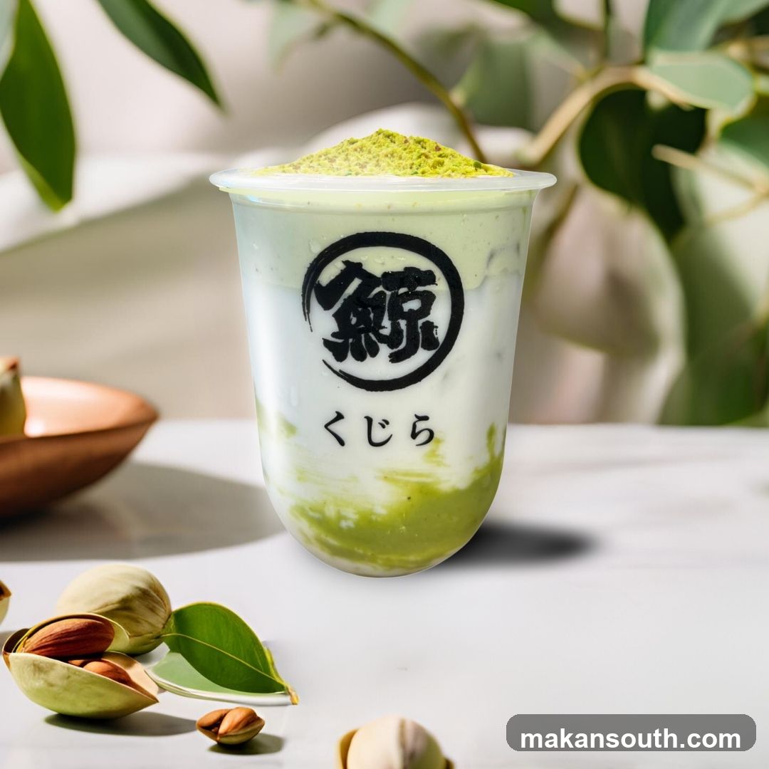 Matcha Drink with Pistachios