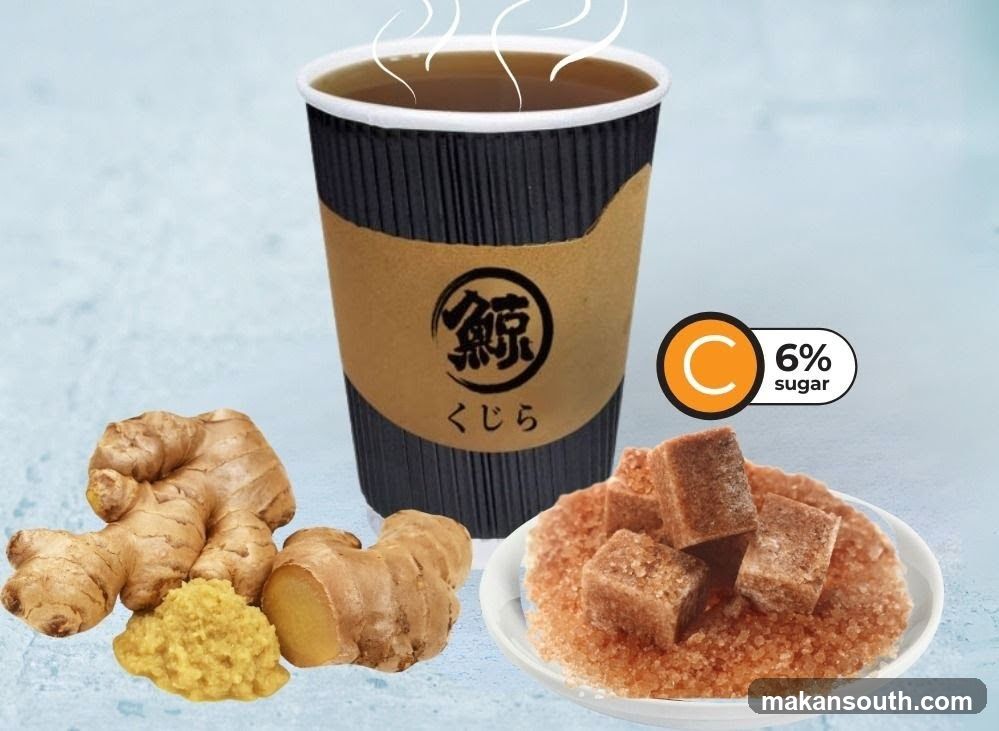 Ginger Tea with Sugar Cubes