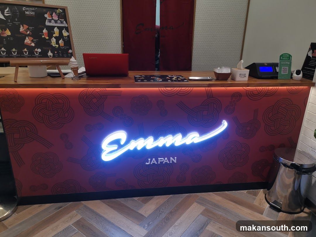 Counter with Neon Signage