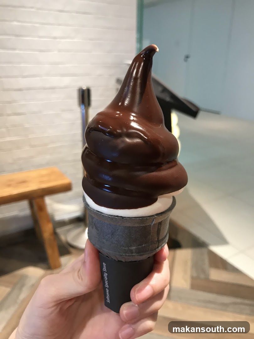 Chocolate Soft Serve Ice Cream
