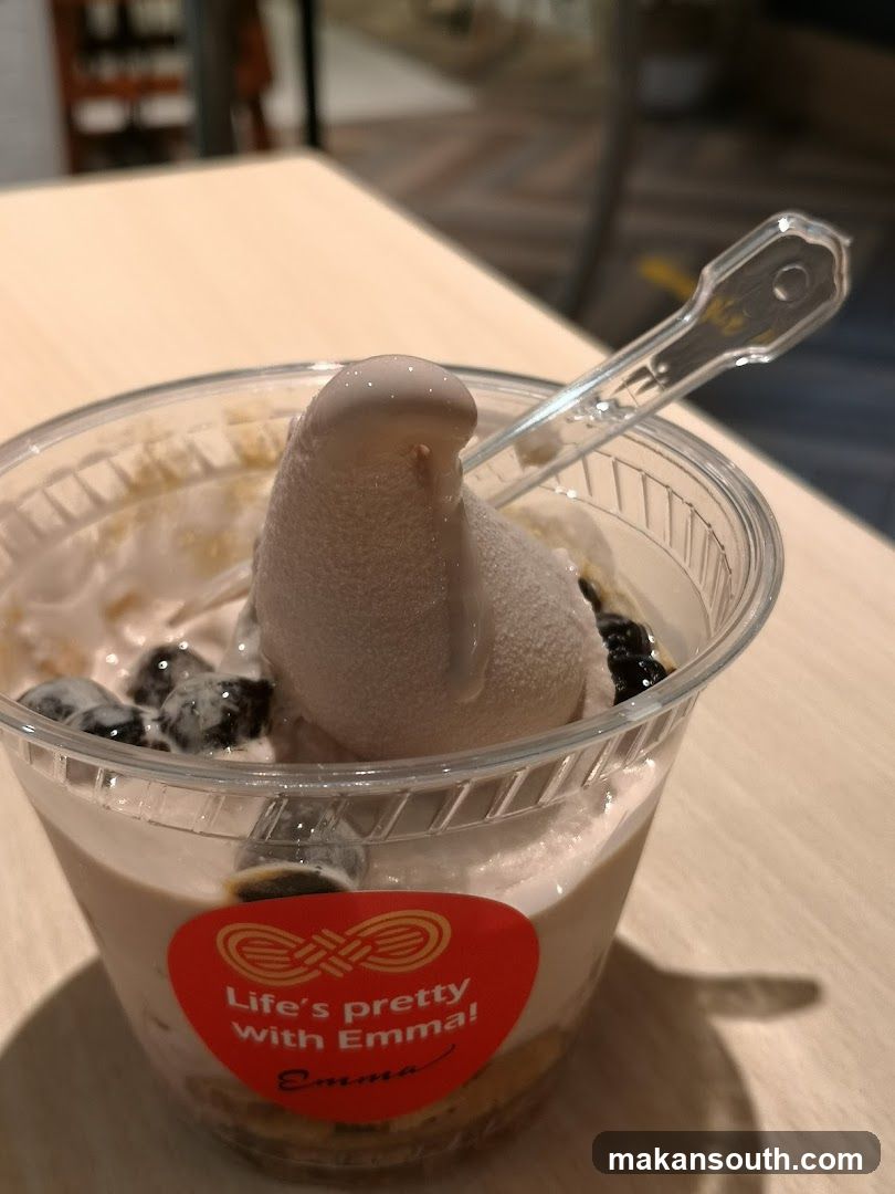 Soft Serve Ice Cream with Boba