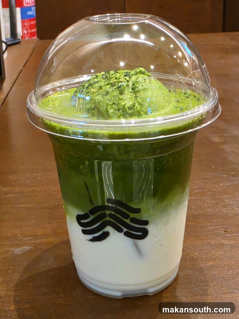 Matcha Drink with Ice Cream