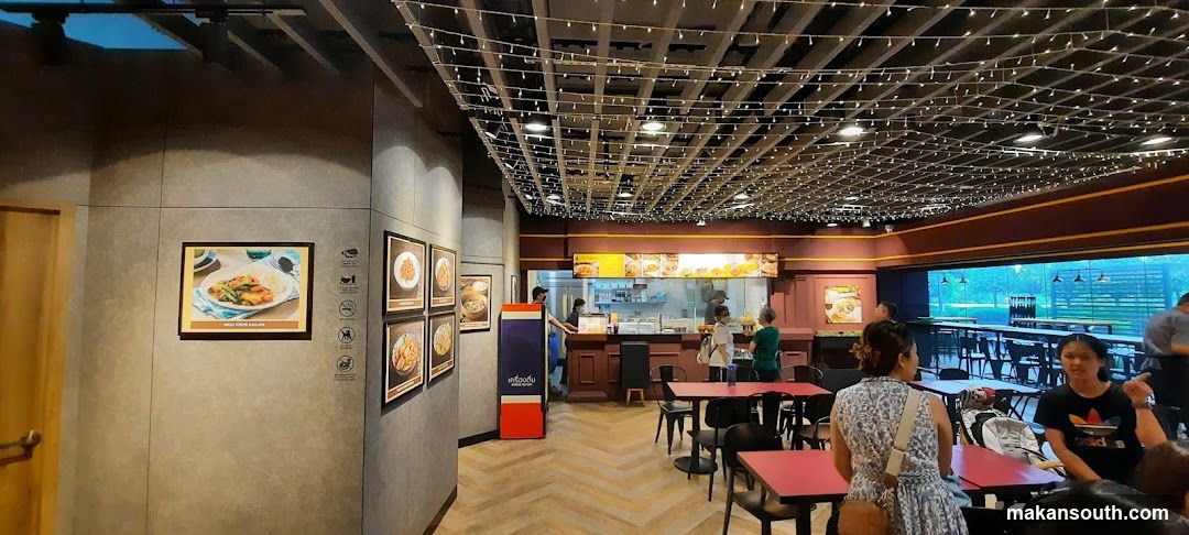 Restaurant Interior with Food Displays