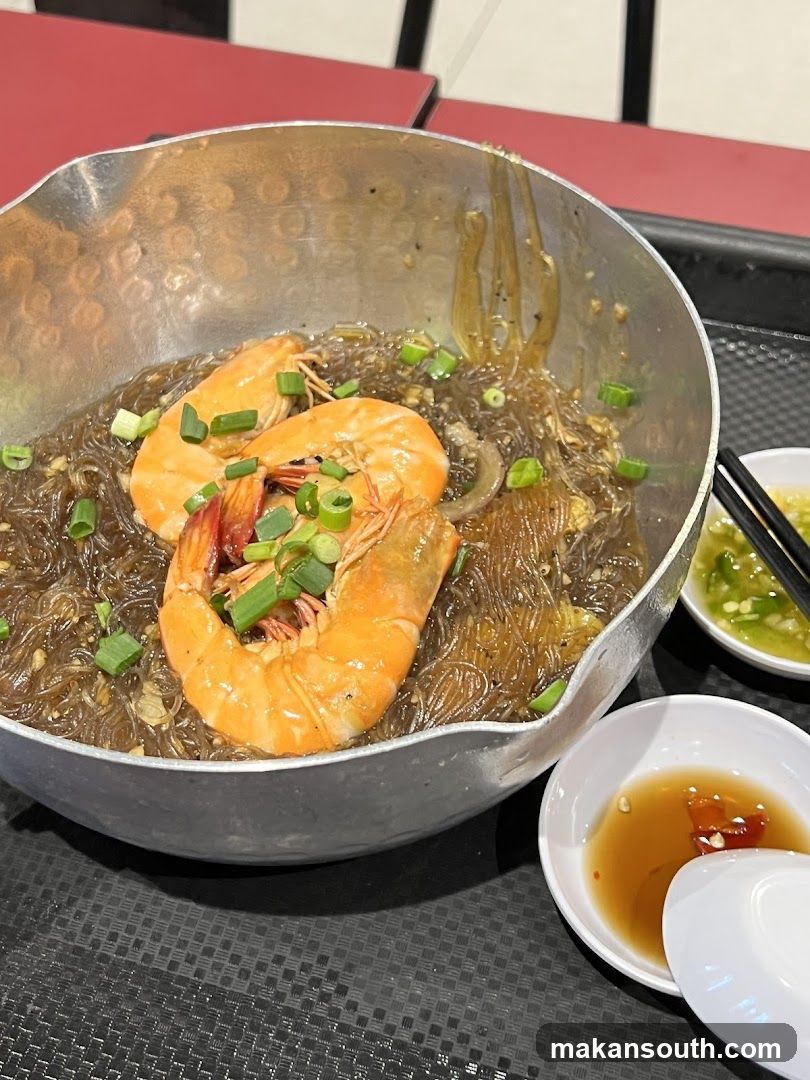 Shrimp and Glass Noodle Dish