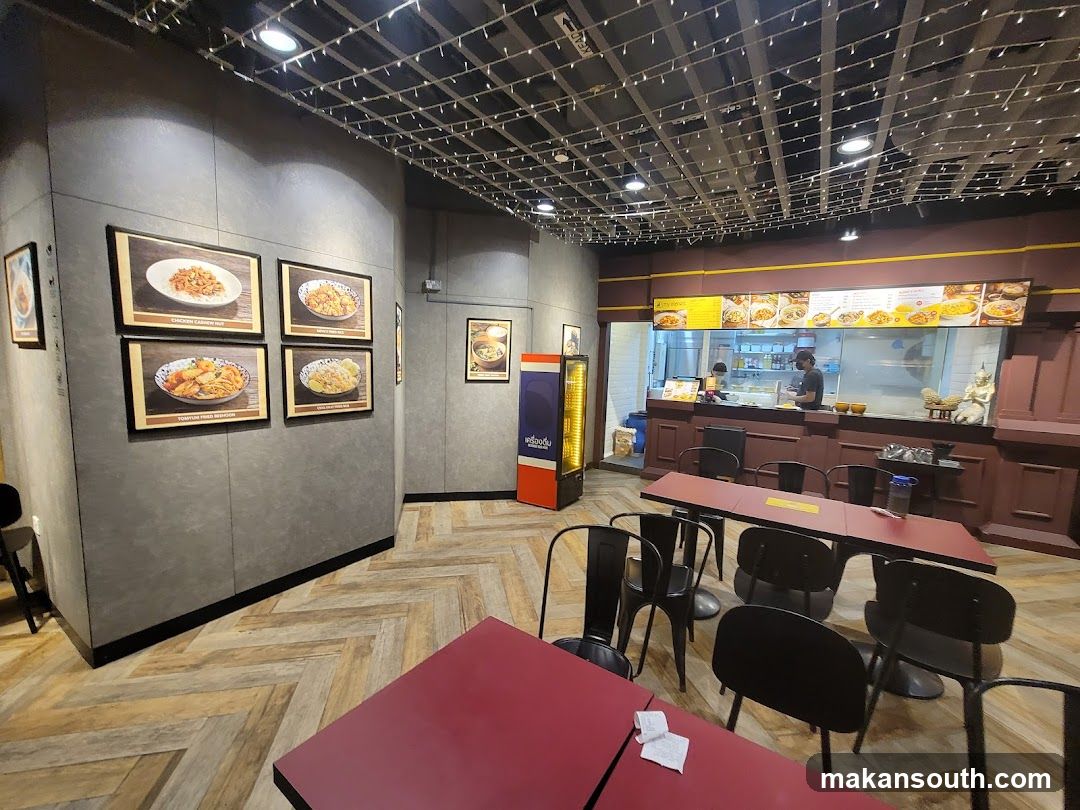 Restaurant Interior with Food Displays