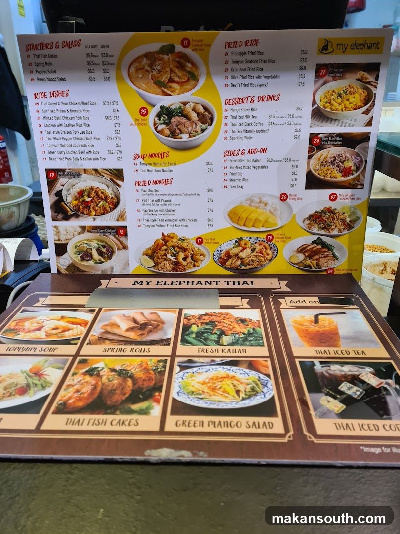 My Elephant Thai Menu
