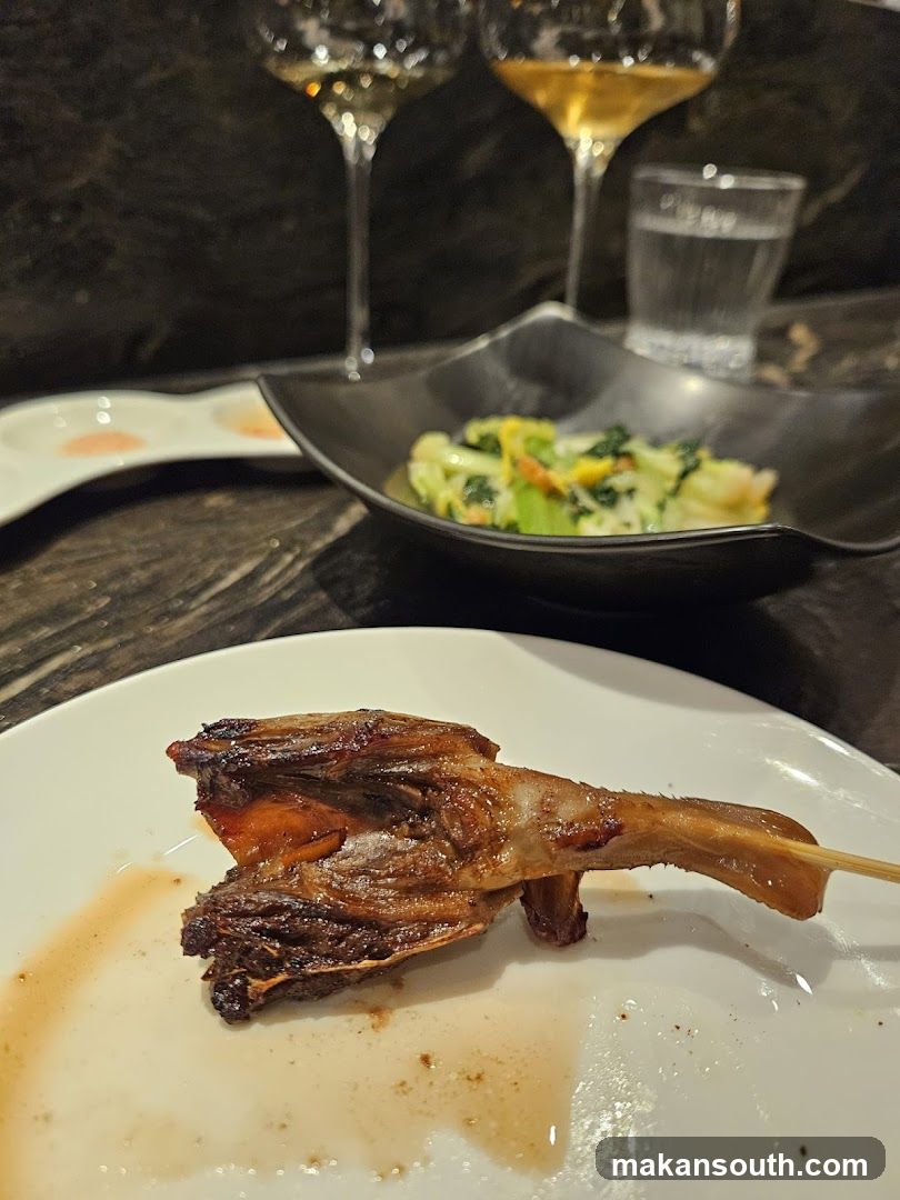 Seared Meat Skewer with Side Dishes
