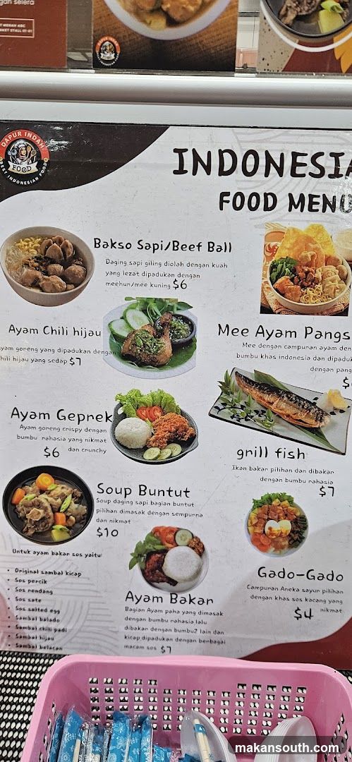 INDONESIA FOOD MENU