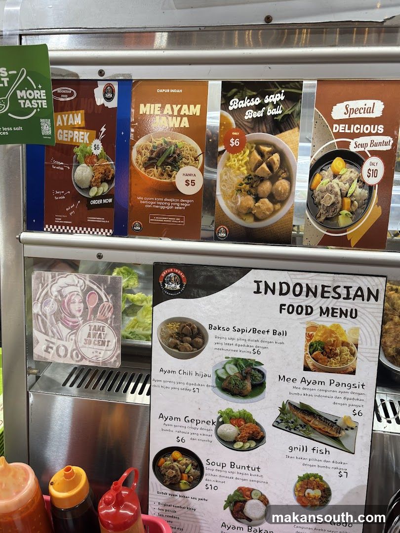Indonesian Food Menu