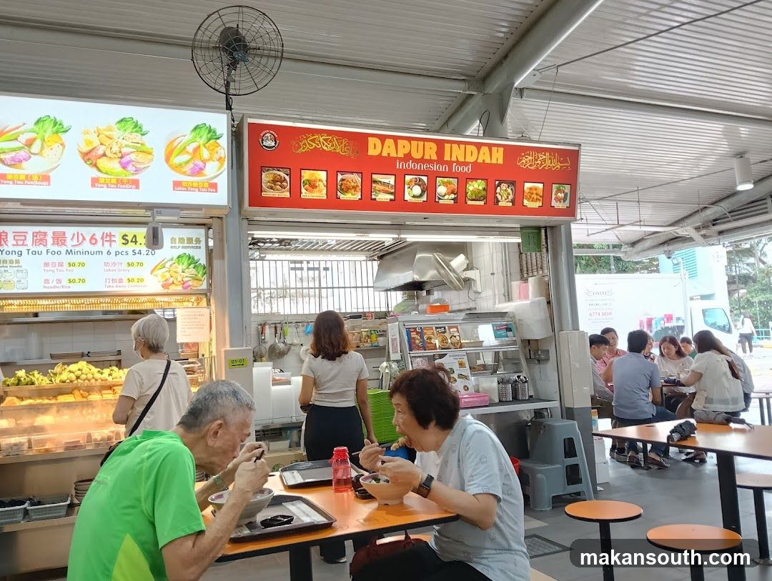 Food stalls in a hawker center