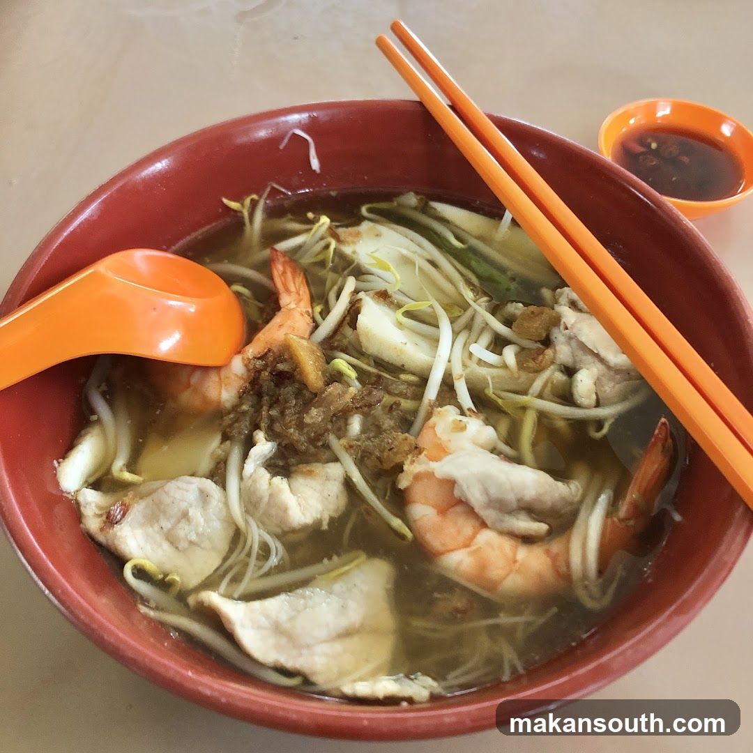 Noodle Soup with Shrimp and Pork