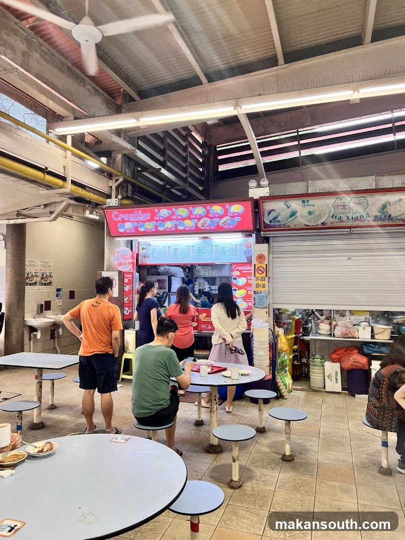 Food Stall with Customers