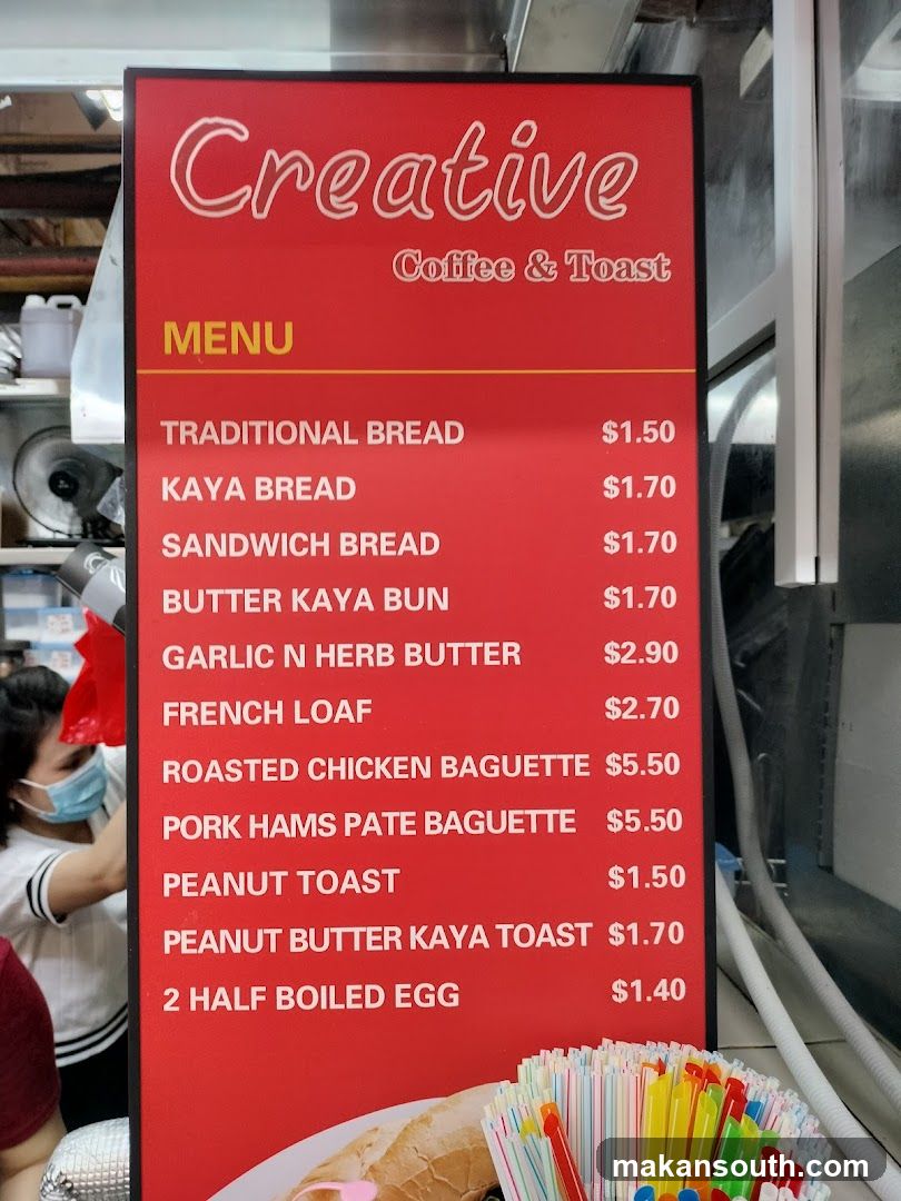 Creative Coffee & Toast Menu