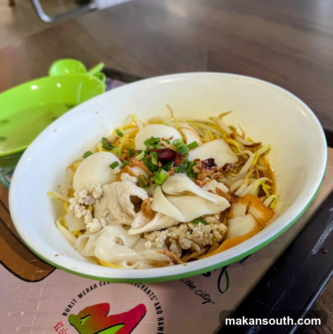 Noodles with Fish Balls and Minced Meat