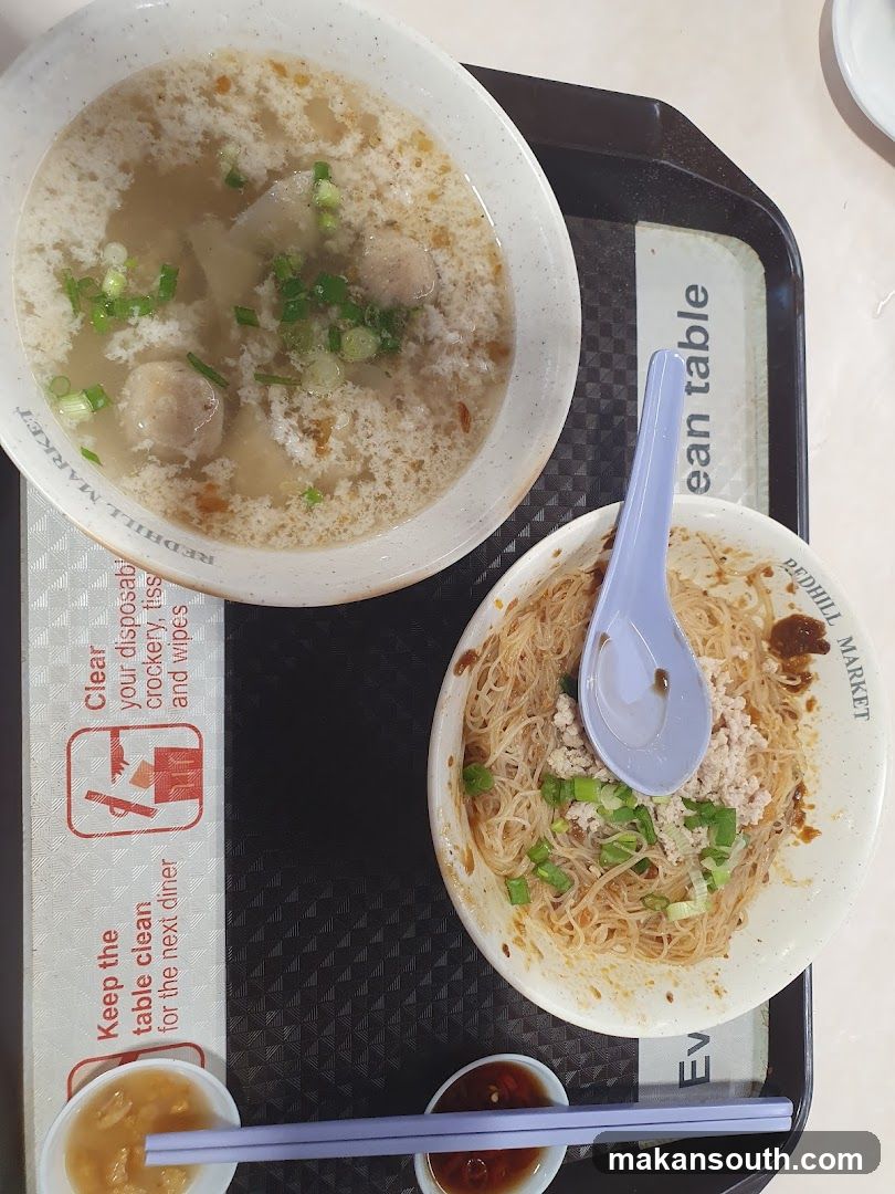 Food on a tray