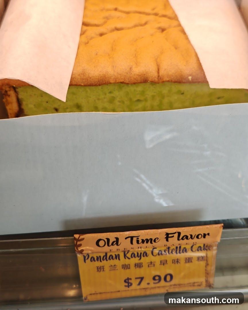 Pandan Kaya Castella Cake