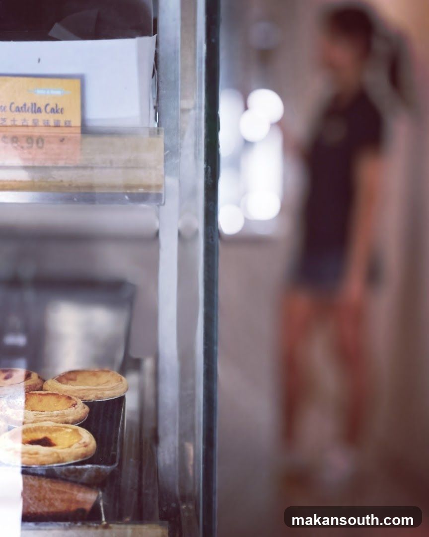 Pastries in a Display Case