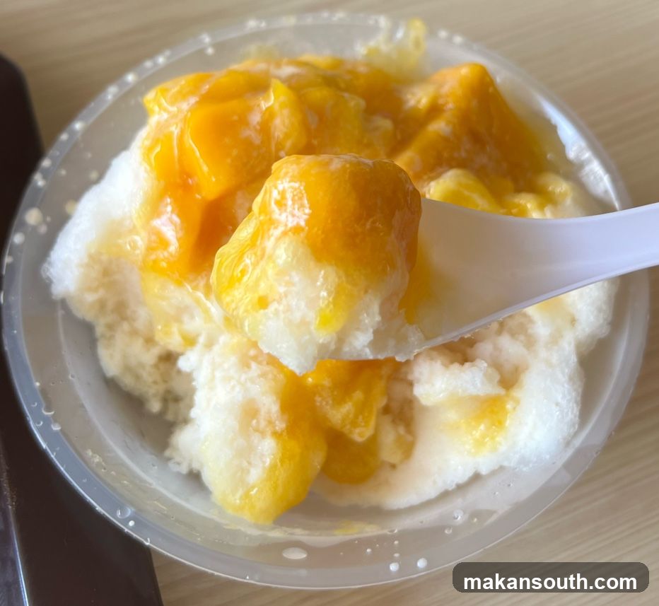 Mango shaved ice