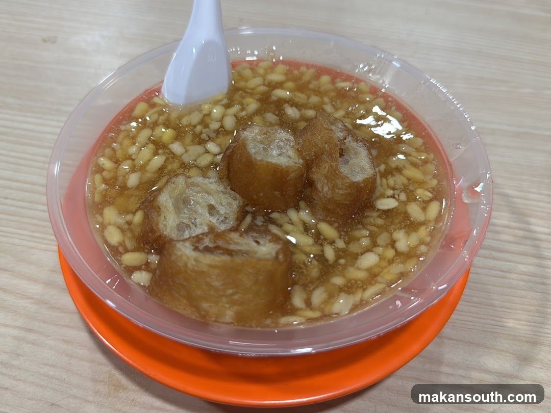 Bowl of dessert with fried dough sticks