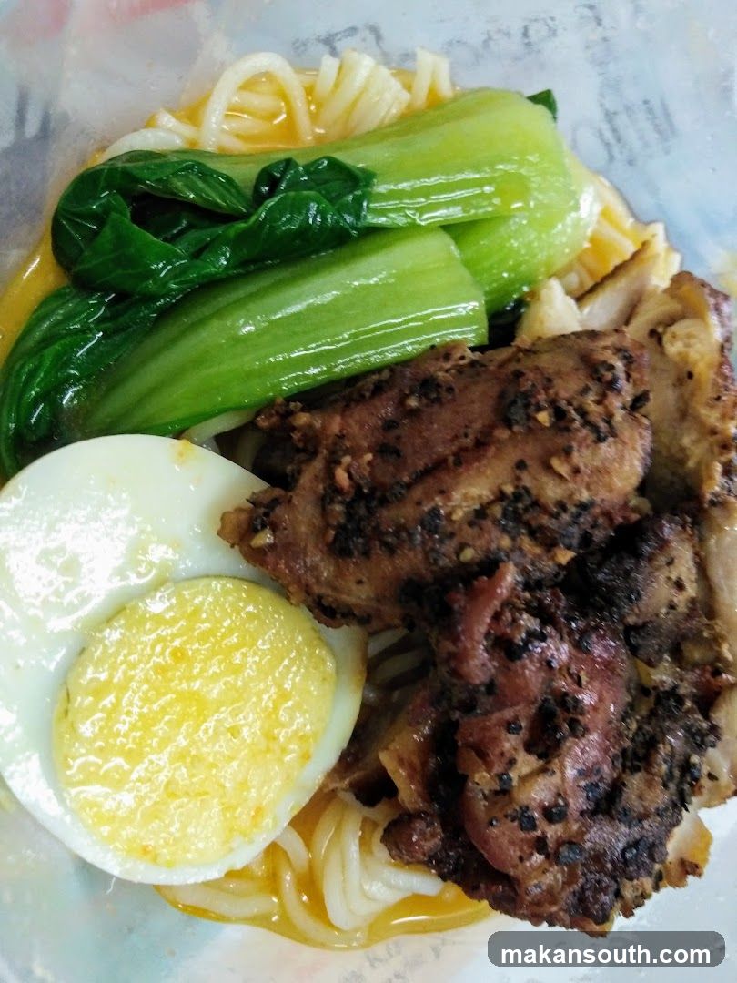 Noodle Dish with Chicken and Egg