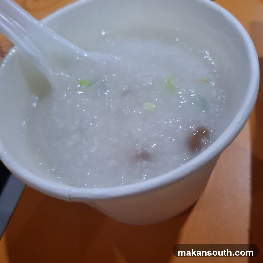 Congee with toppings