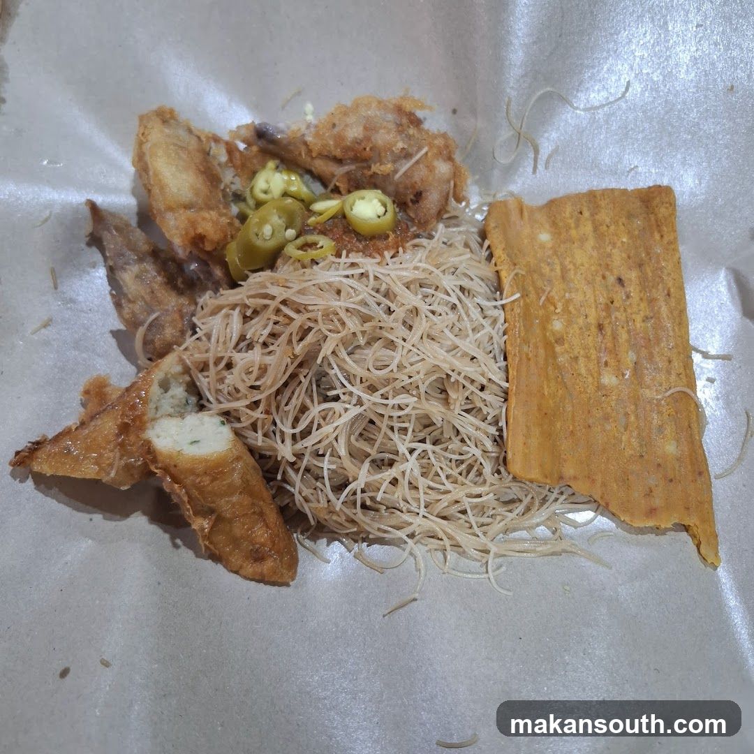Fried Chicken and Noodles