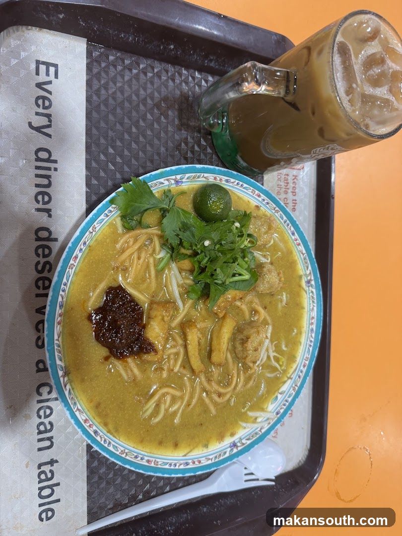 Noodle Soup and Iced Drink