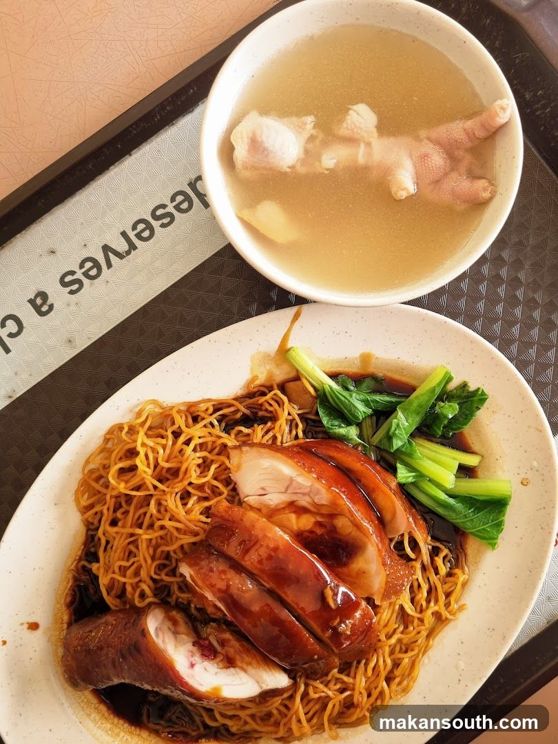 Chicken Noodles with Soup