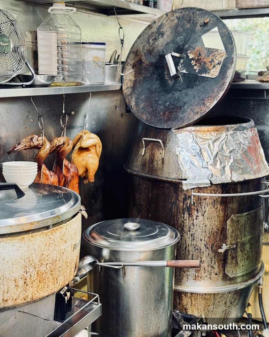 Roast Ducks and Cooking Equipment