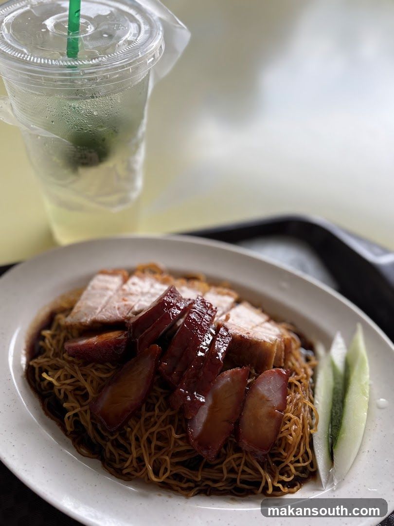 Noodles with Roasted Meats and Drink