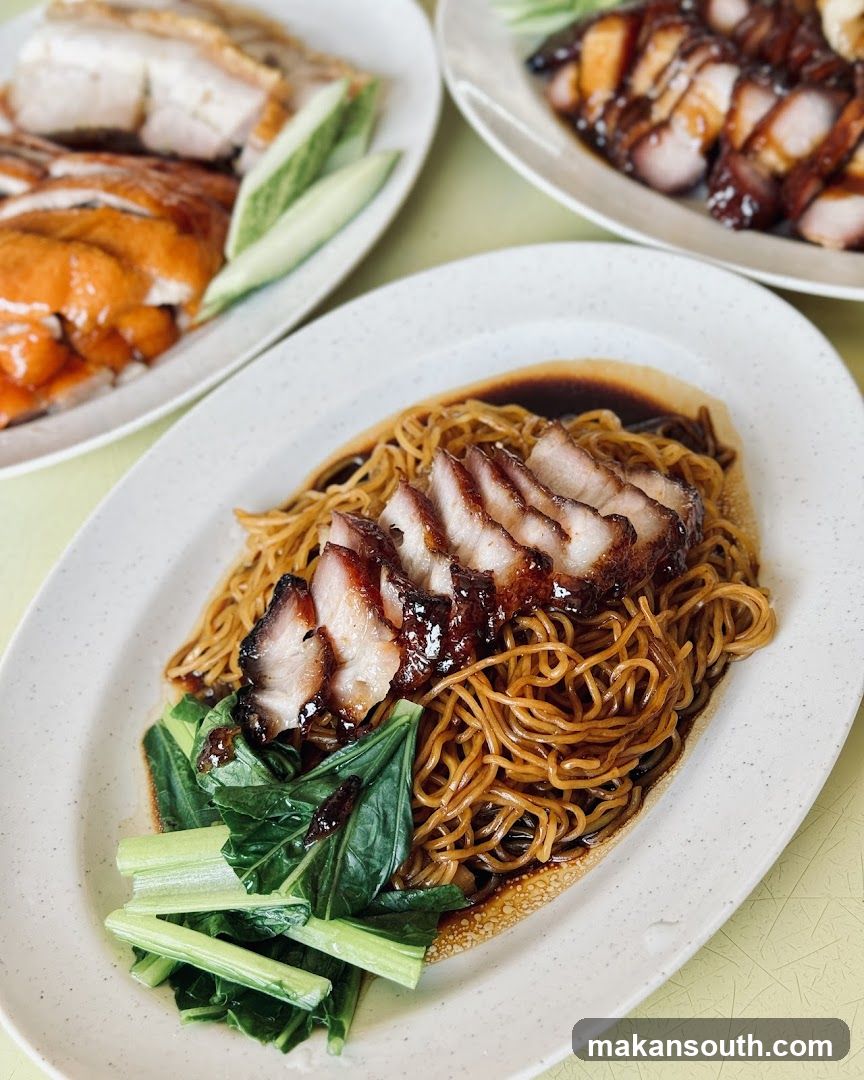 Char Siu Noodles with Sides