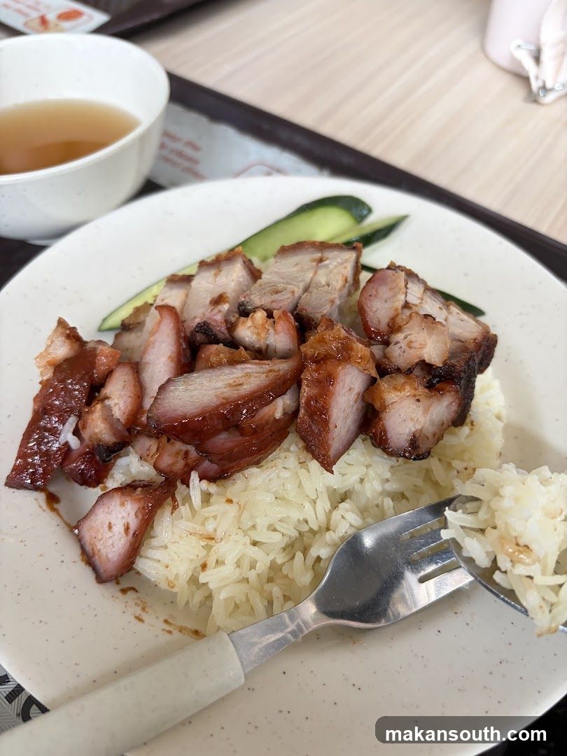 Char Siew Rice with Soup