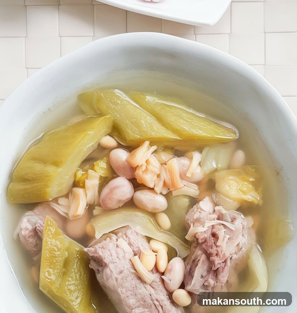 Pork Rib Soup with Bitter Melon and Peanuts