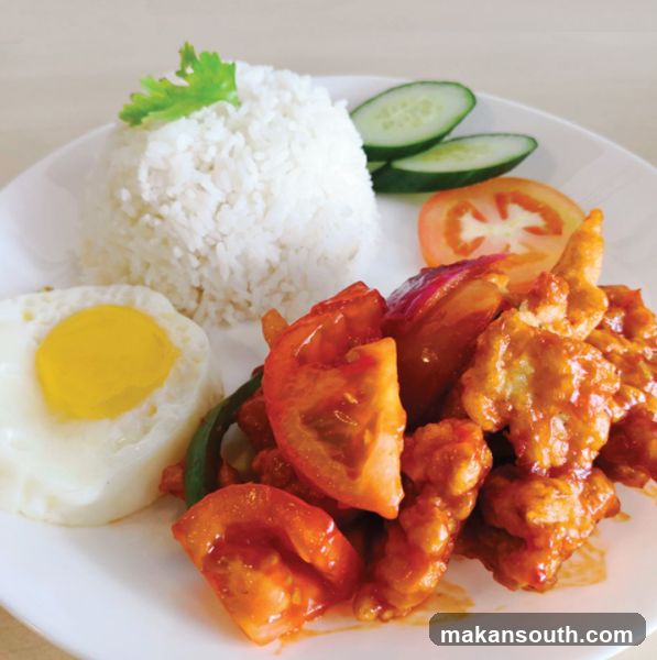 Sweet and Sour Chicken with Rice