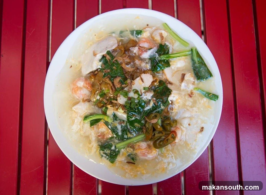 Noodle Soup with Shrimp and Vegetables