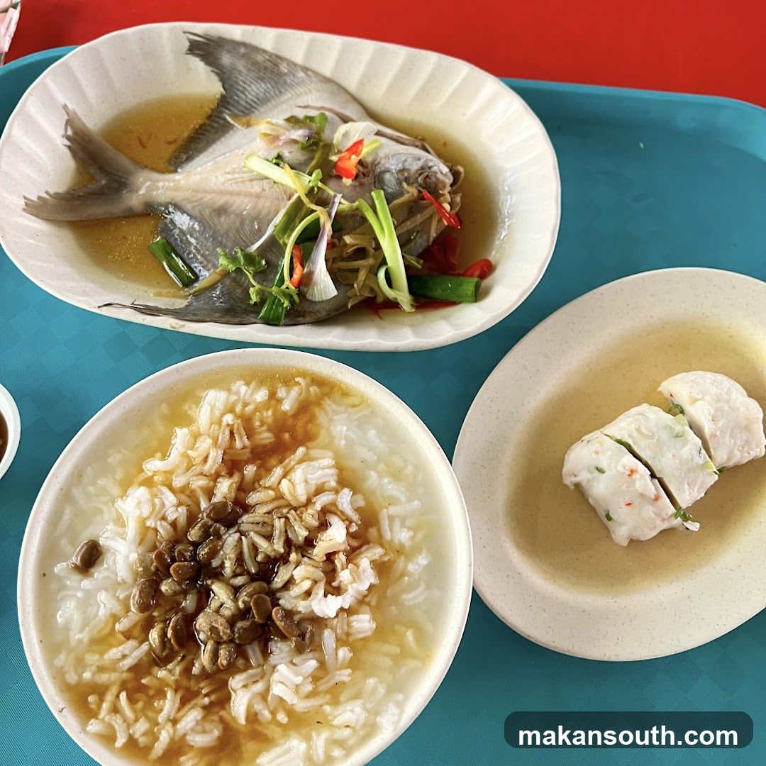 Steamed Fish and Congee