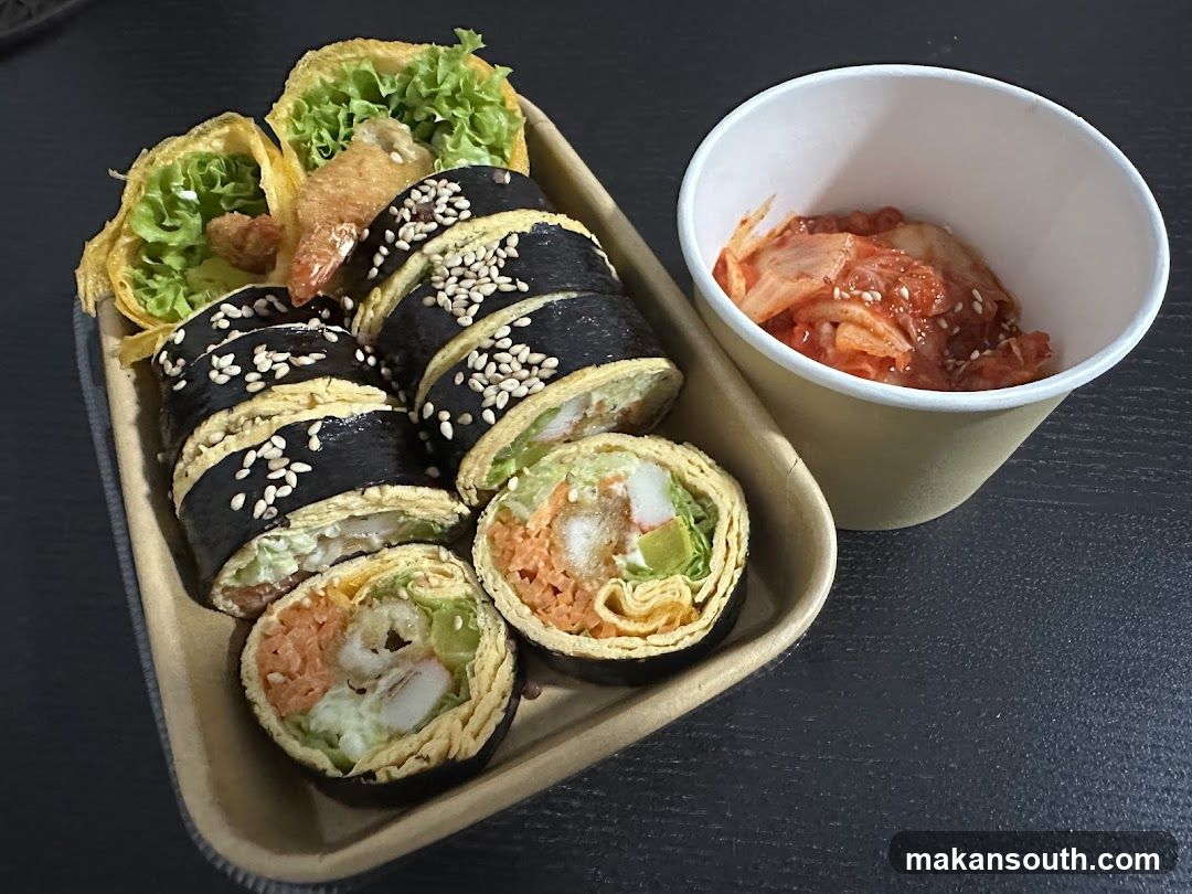 Sushi Rolls with Kimchi
