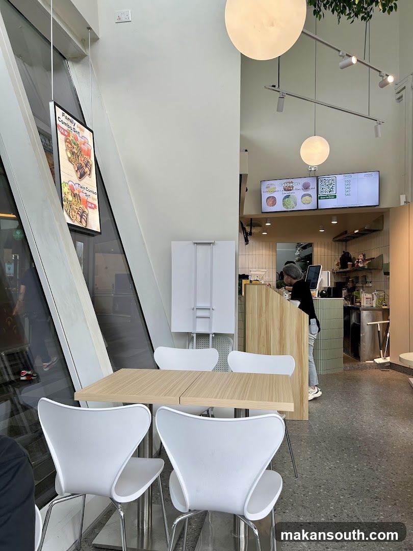 Restaurant Interior with Digital Menu