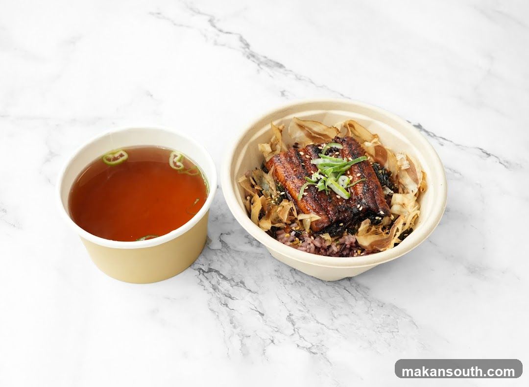 Unagi Rice Bowl and Soup