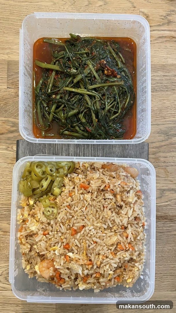 Takeout Containers with Food