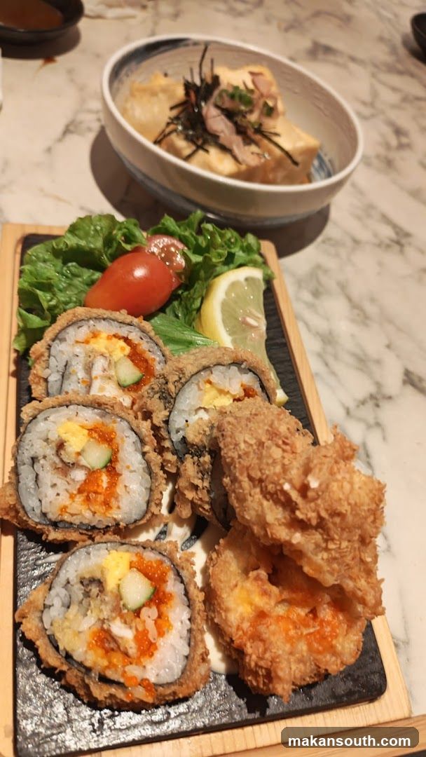 Fried Sushi and Appetizer