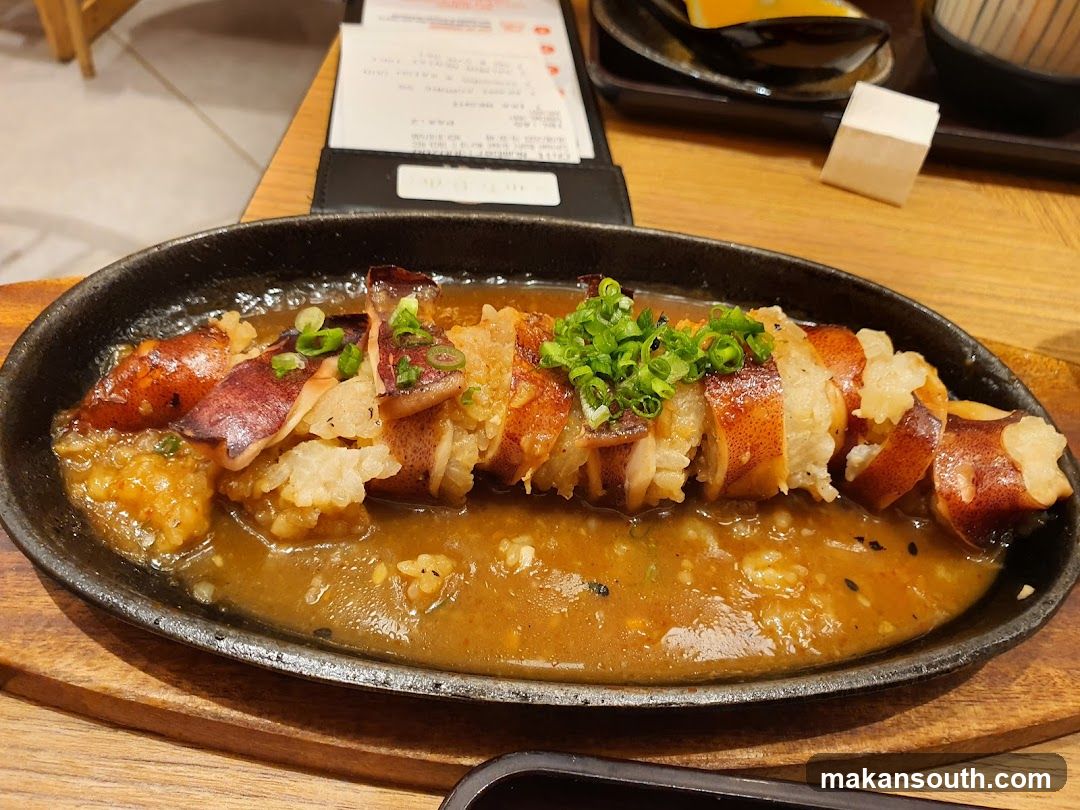 Sizzling Squid Dish