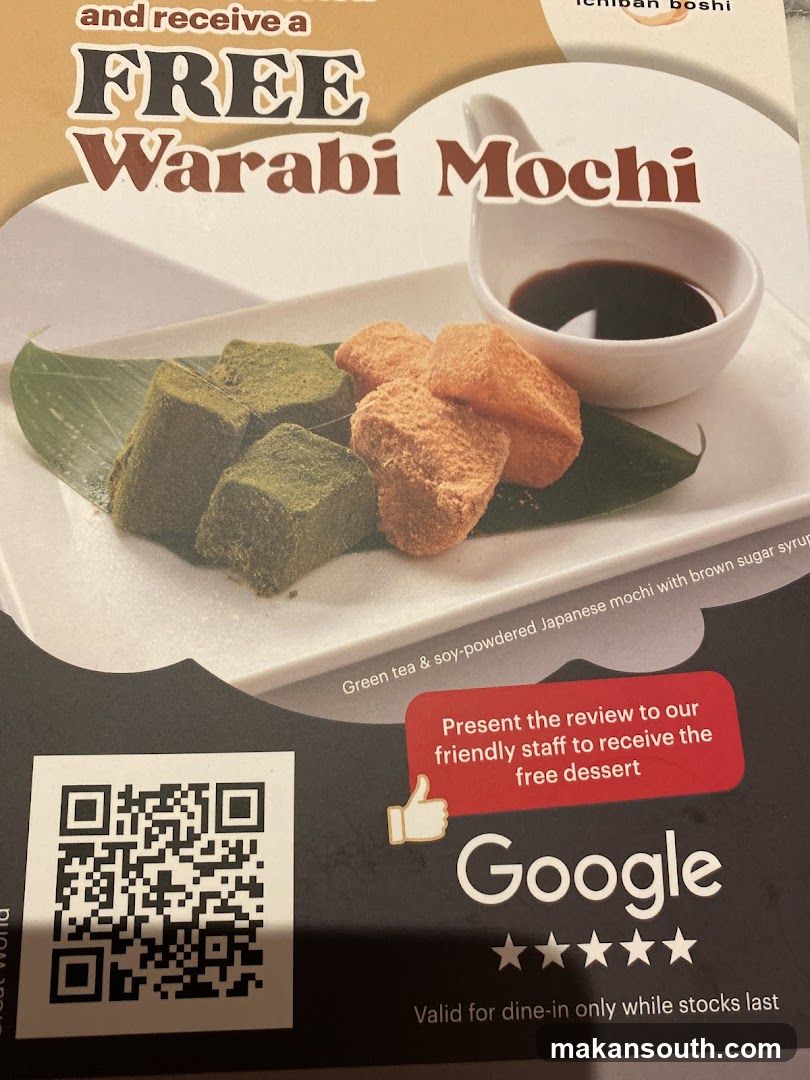 Free Warabi Mochi Offer
