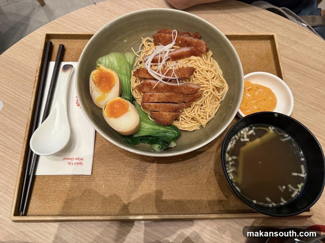 Noodle Dish with Pork and Eggs
